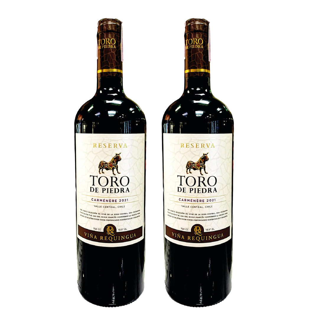 2 Toro De Piedra Reserva Carmenere